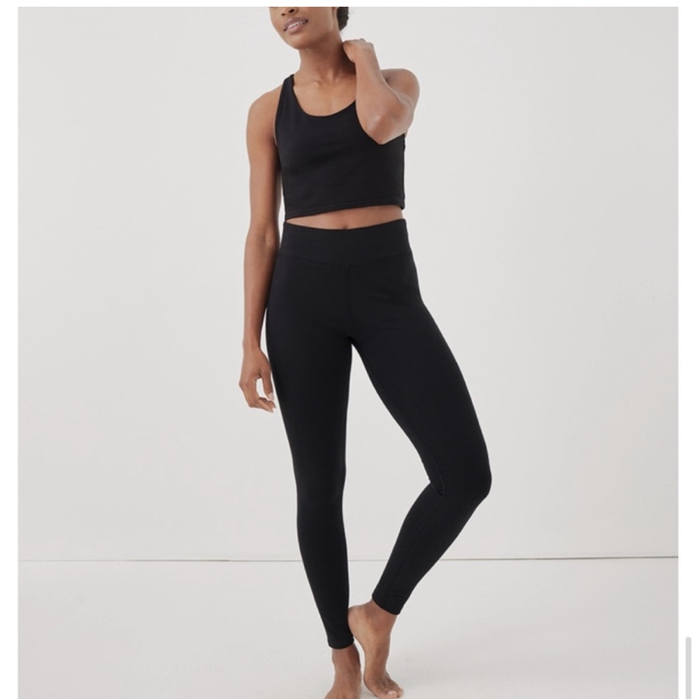 Pact Women's Black High-Waisted Leggings Size Small